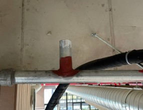 (시흥) 일반음식점 노출천장 소방배관 수정작업 완료