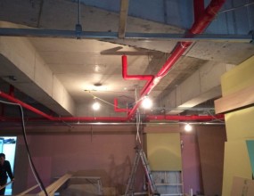 (하남) 노출천정 스프링클러 배관 작업 및 헤드 설치