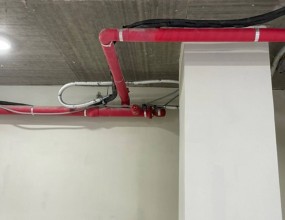 (서울 관악) 신림동 헤어샵 스프링클러공사, 감지기, 유도등, 시각경보기 설치공사 진행중